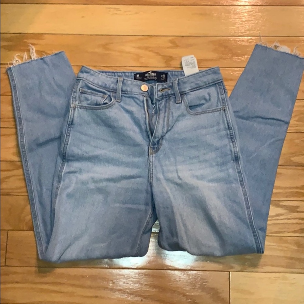 hollister mom jeans